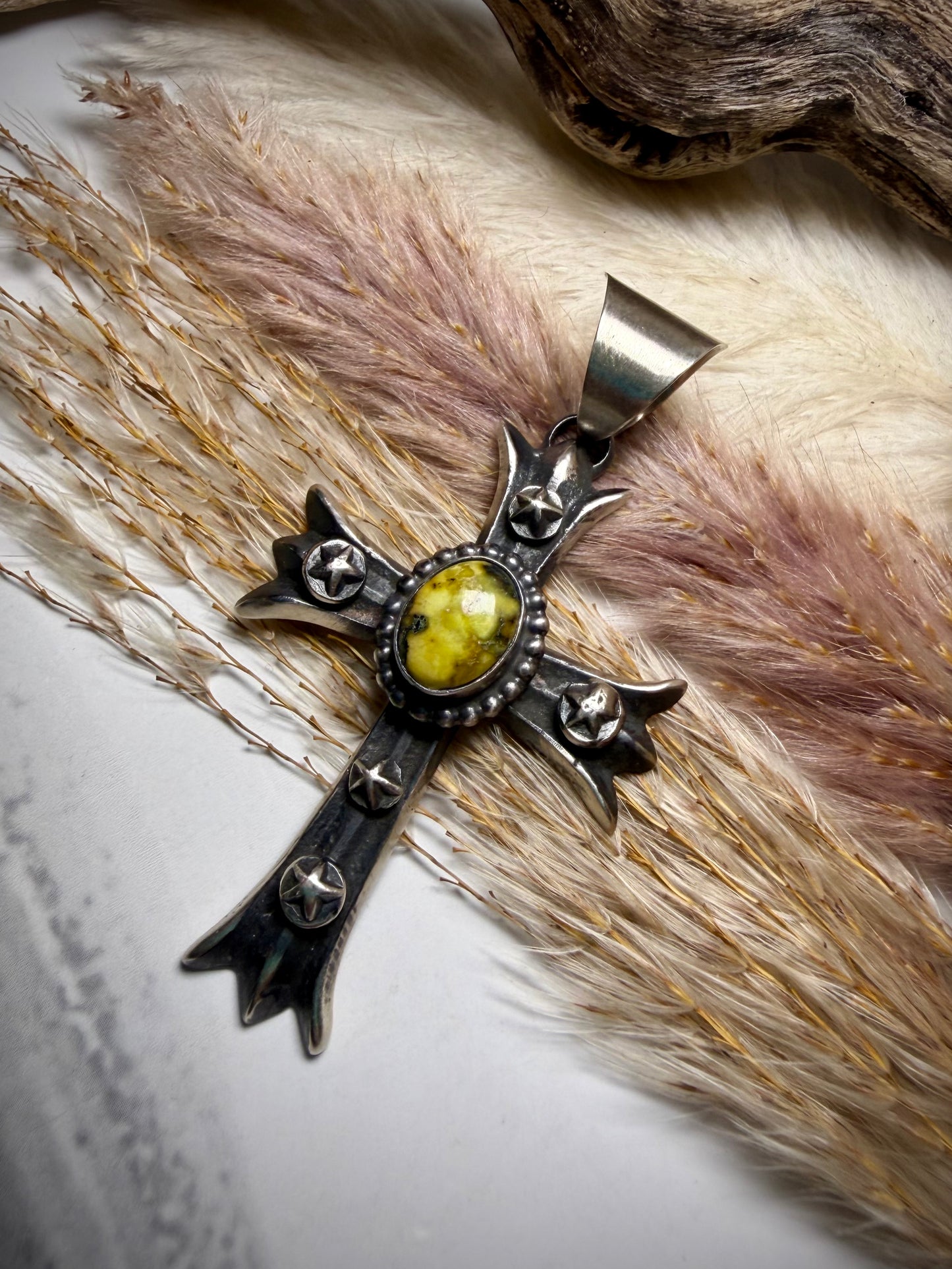 Chimney Butte Palomino Cross Pendant