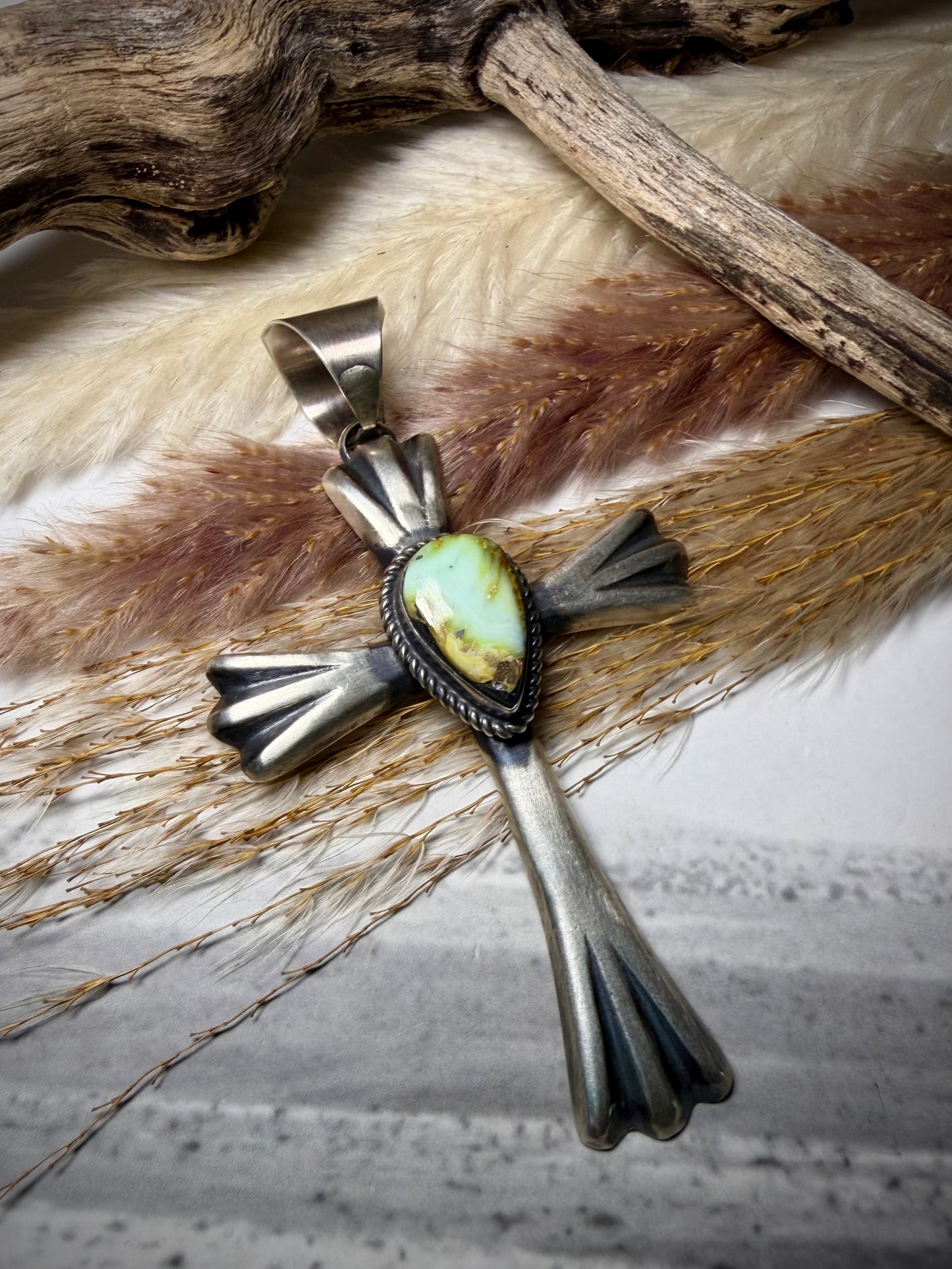 Chimney Butte Palomino Cross Pendant