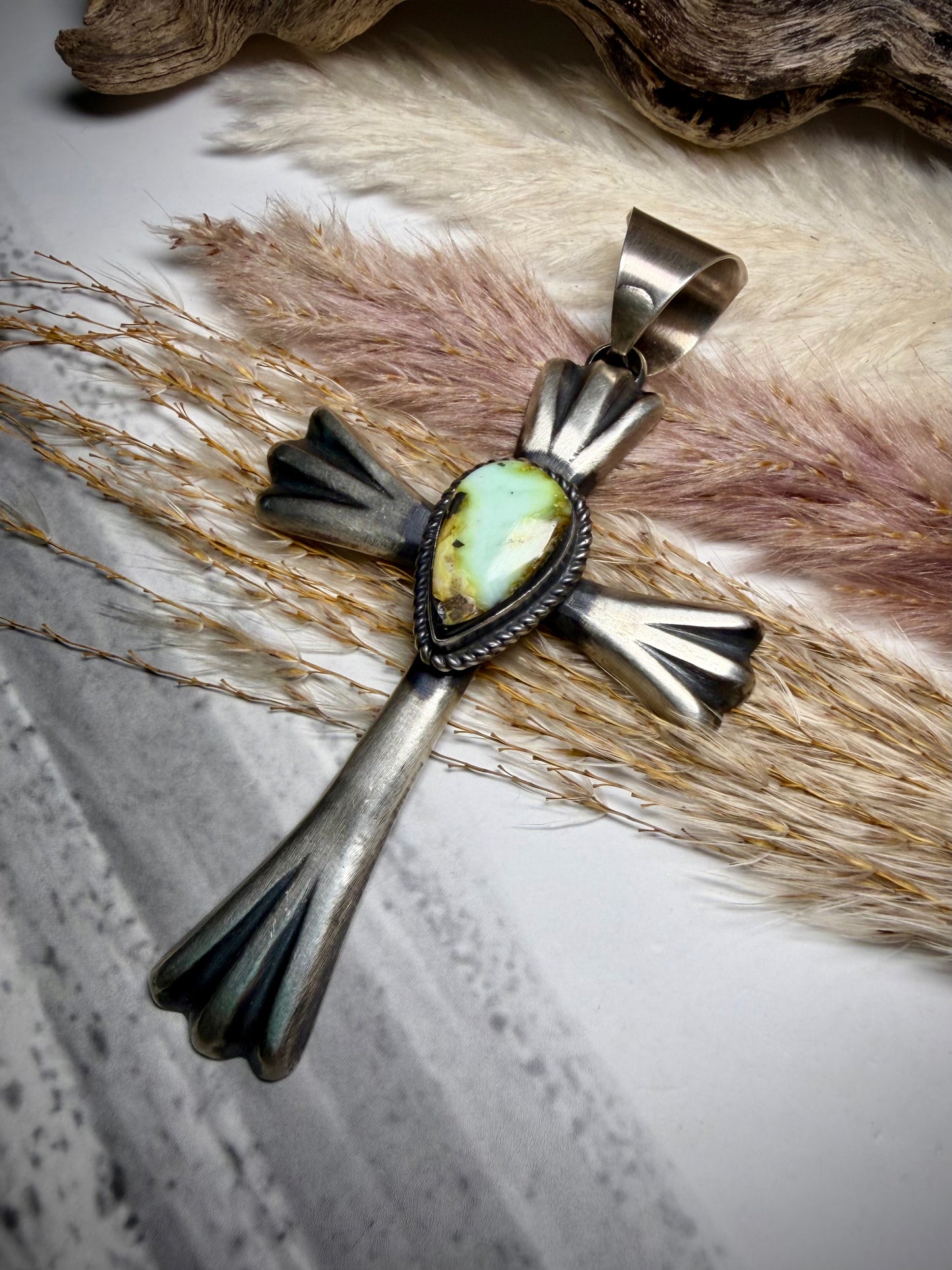Chimney Butte Palomino Cross Pendant