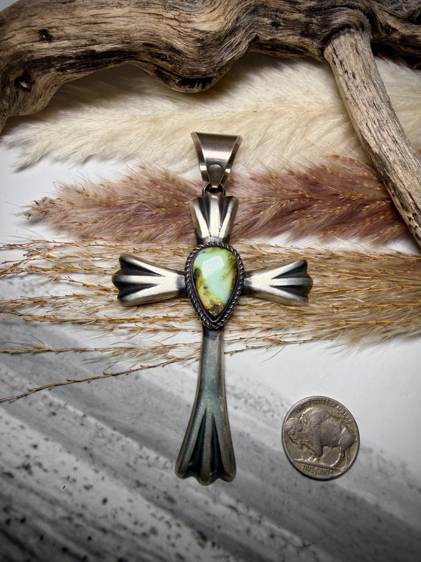 Chimney Butte Palomino Cross Pendant