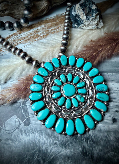 Large Turquoise Pin