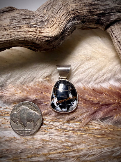 Dainty White Buffalo Pendant