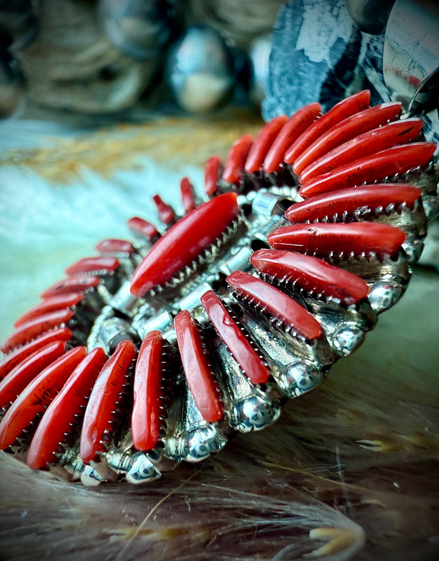 Carla Laconsello Red Coral Pendant (Oval)