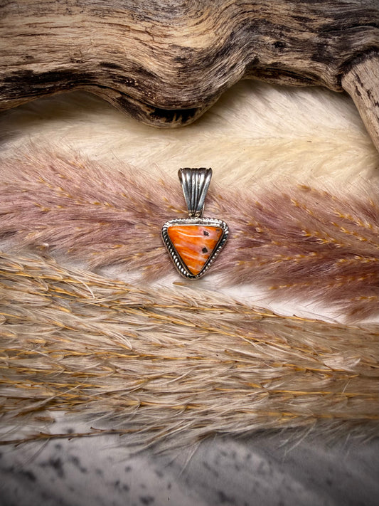 Sadie Jim Orange Spiny Pendant