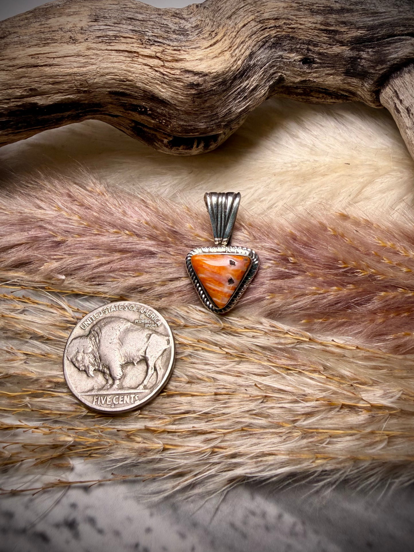 Sadie Jim Orange Spiny Pendant