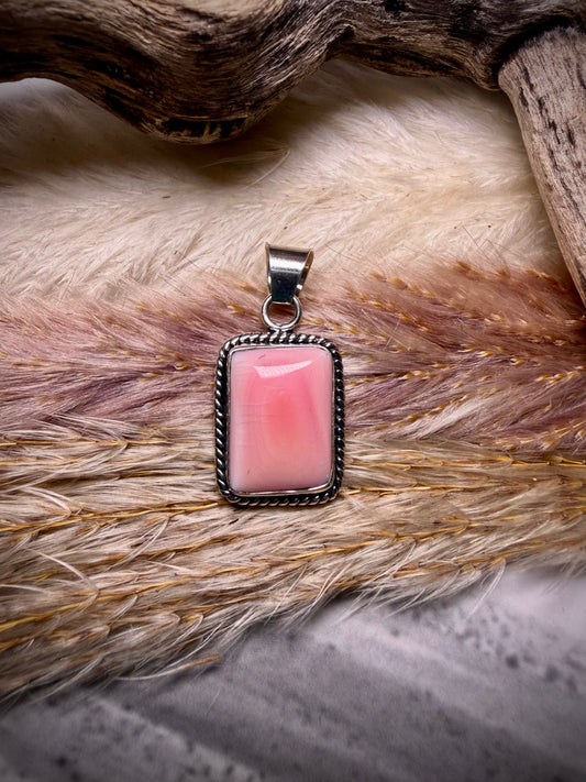 Dainty Pink Conch Pendant
