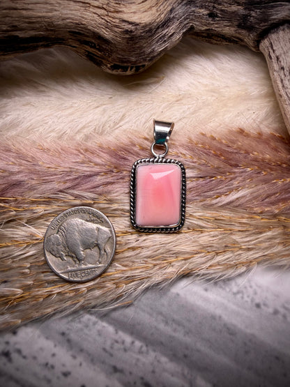 Dainty Pink Conch Pendant