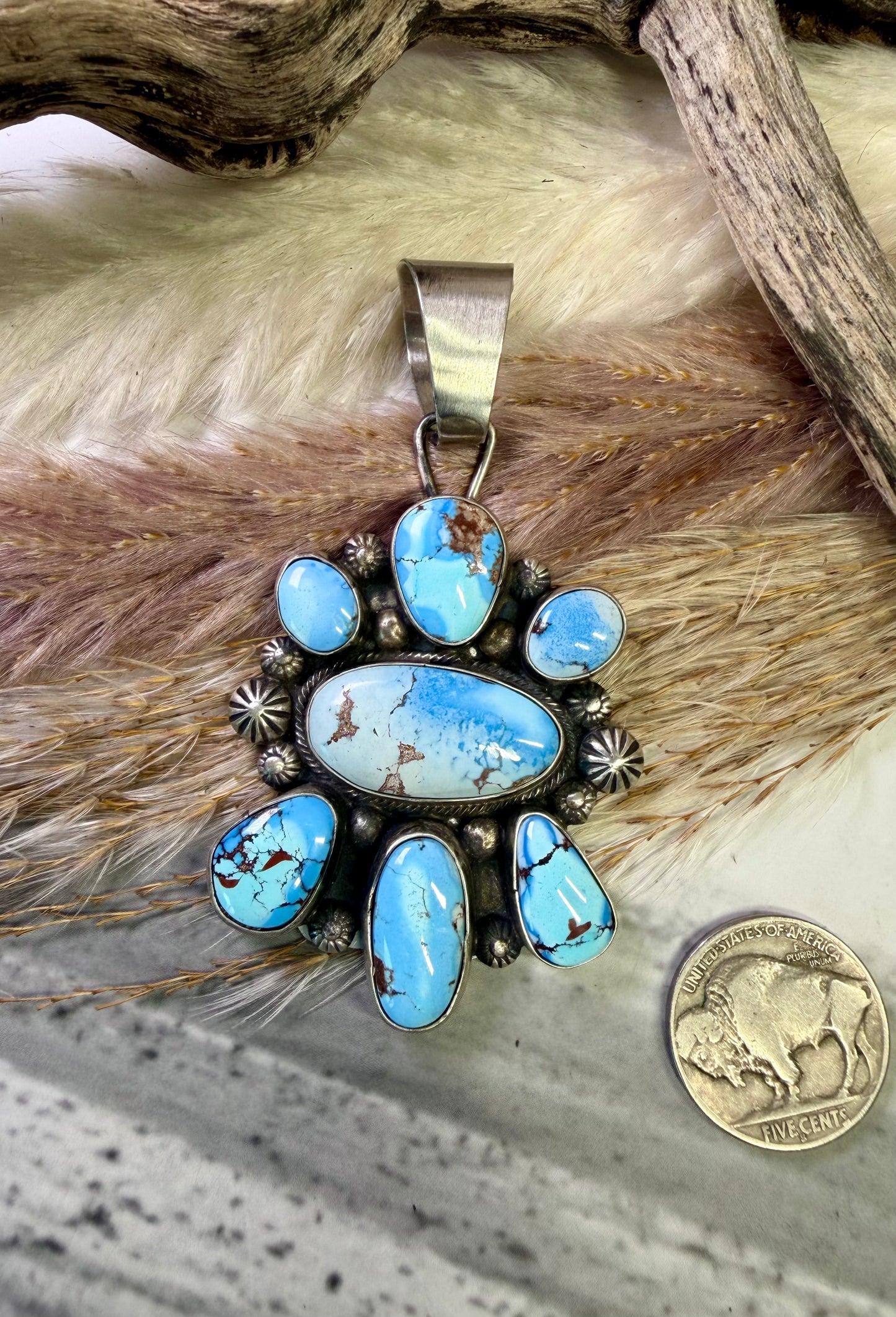 Golden Hills Cluster Pendant