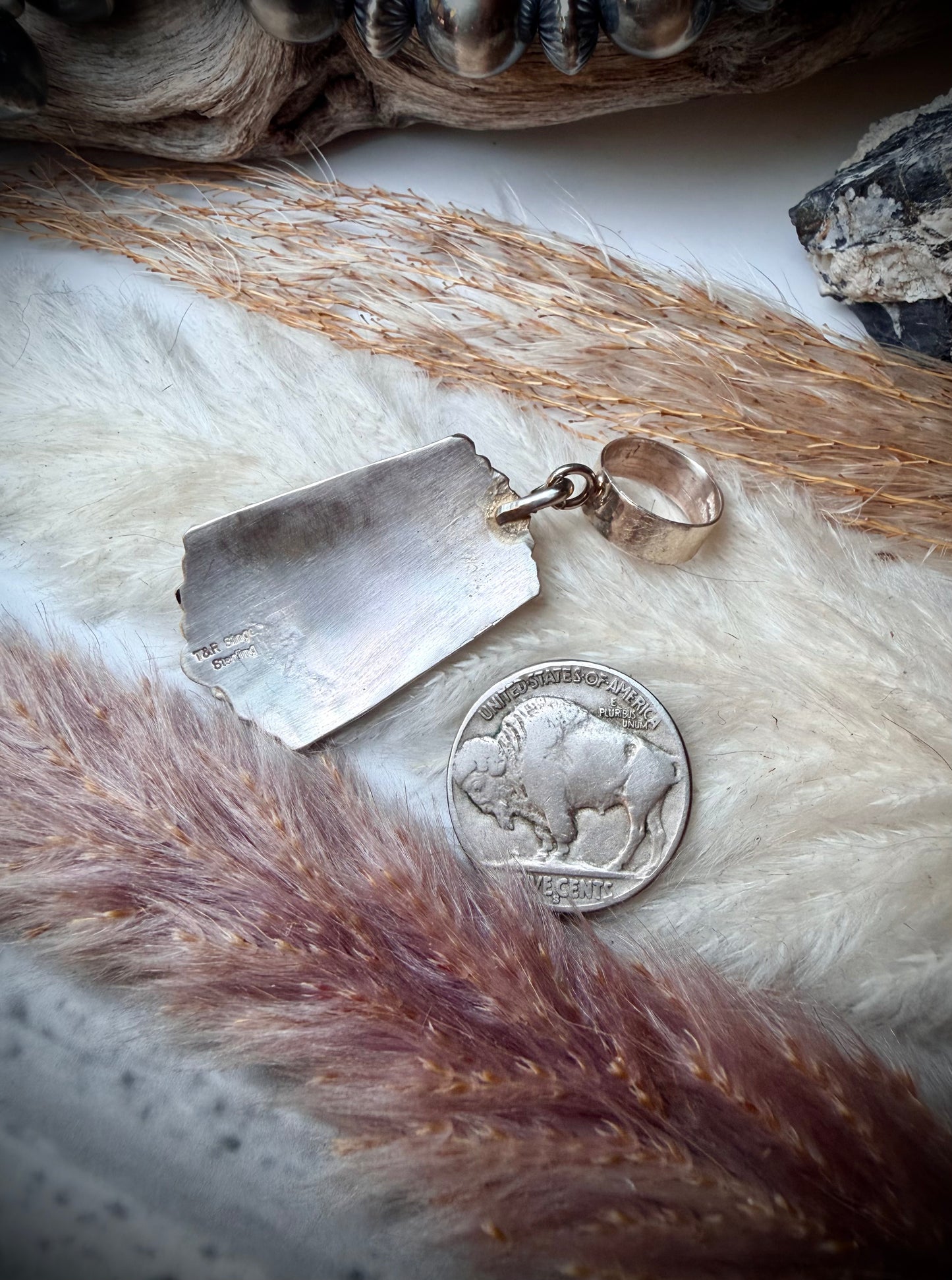 TR Singer Red Coral Pendant