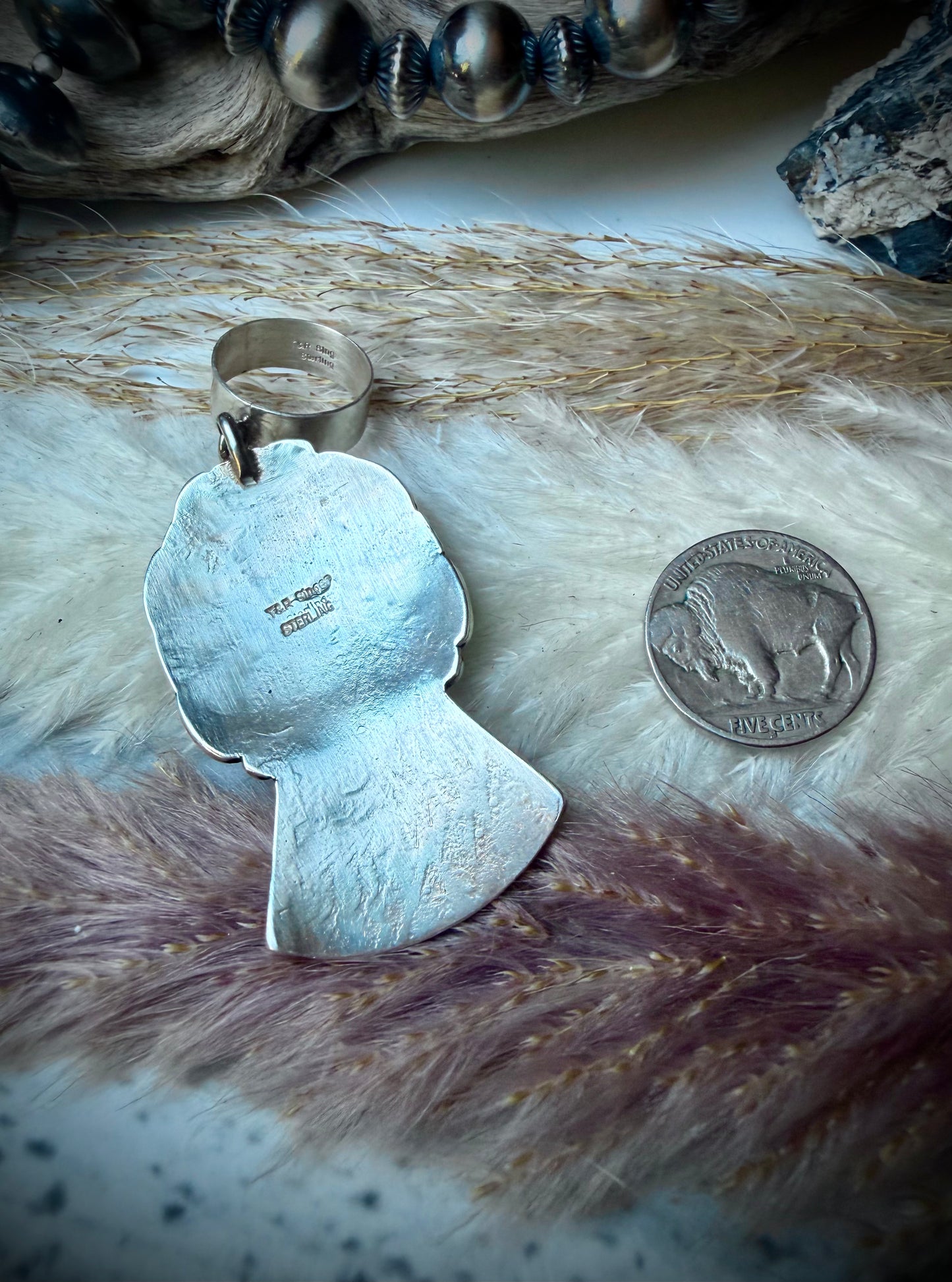 TR Singer Red Coral Angel Pendant