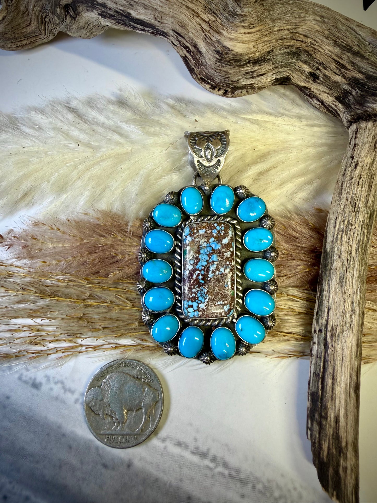 Golden Hills & Sleeping Beauty Pendant