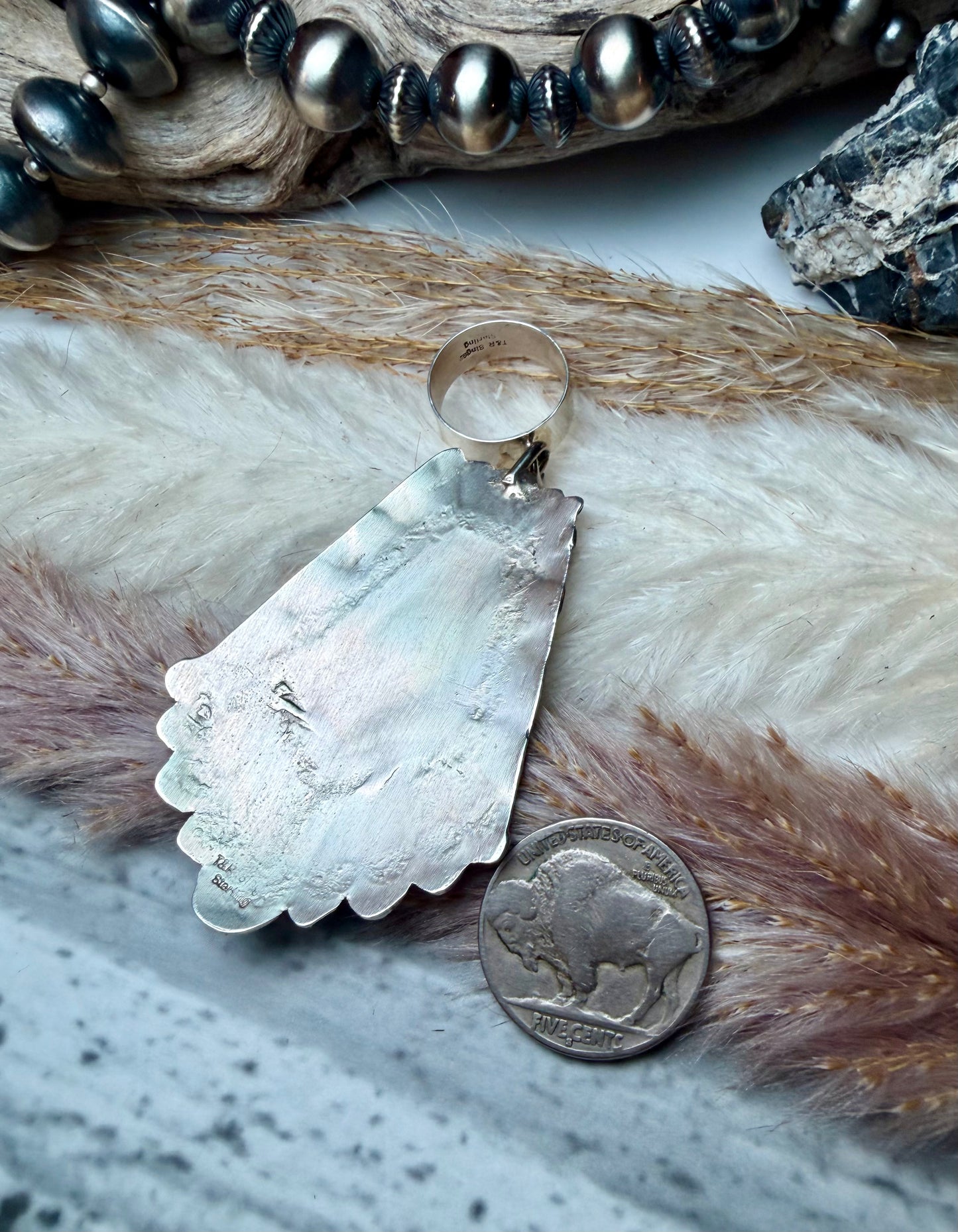 TR Singer Red Coral Pendant