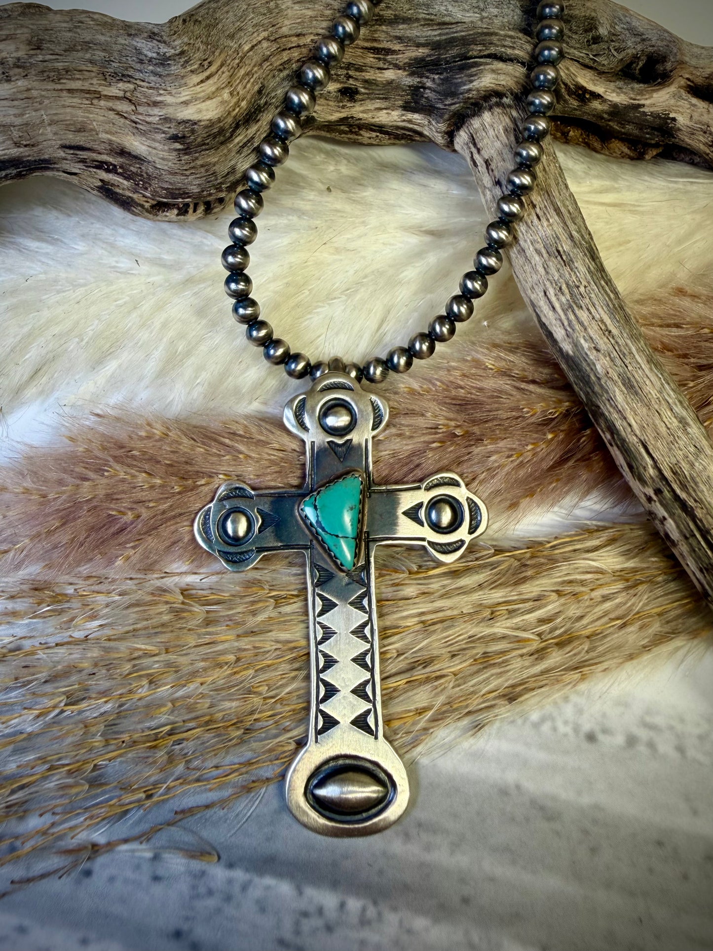 Mary Cayatineto Cross Pendant