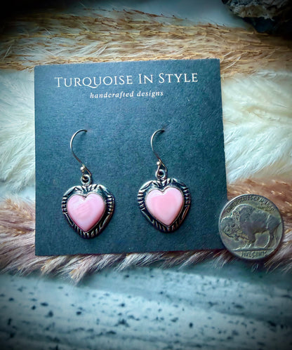 Pink Heart Single Dangle