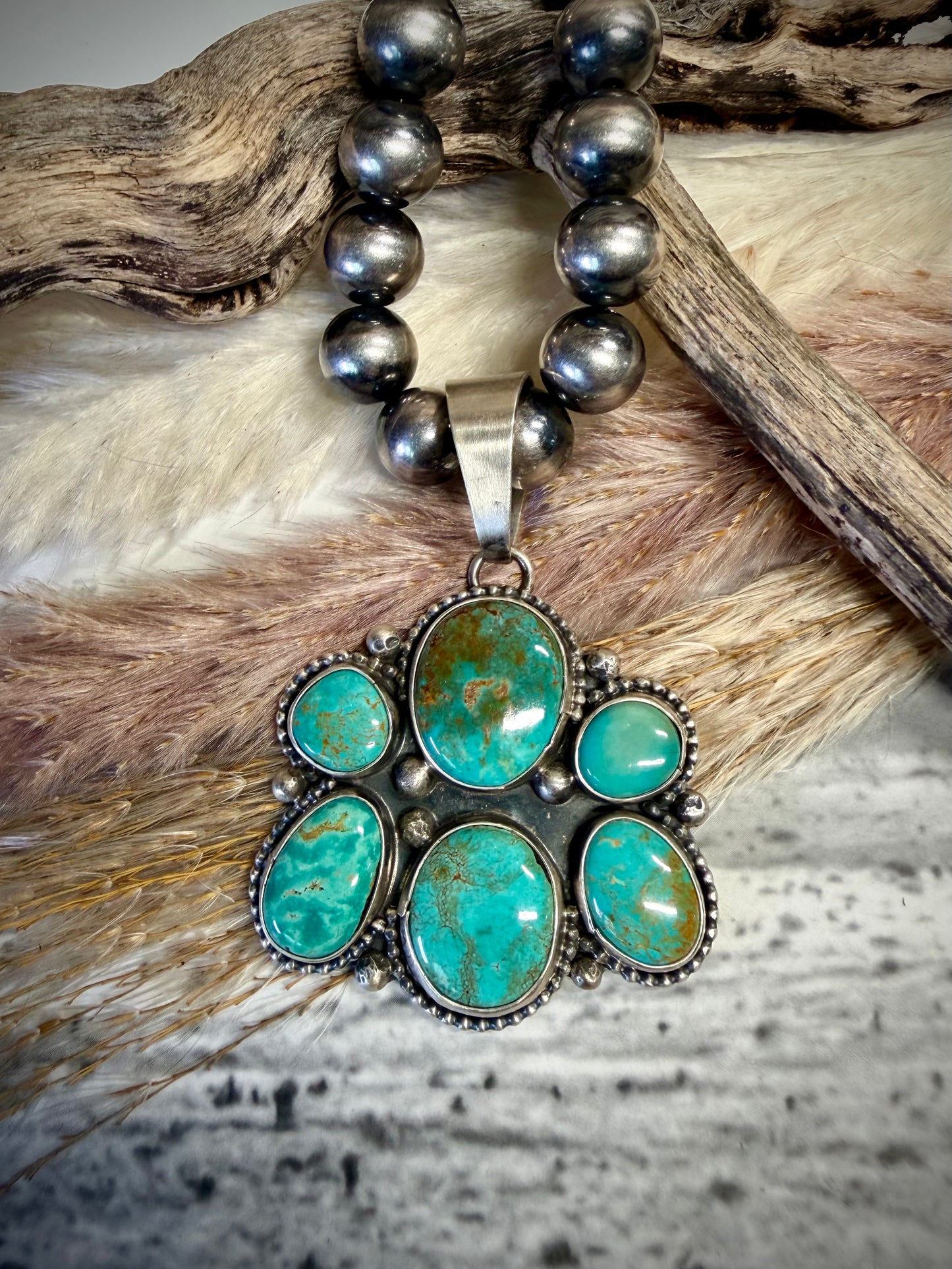 Ella Peter Six Stone Royston Pendant