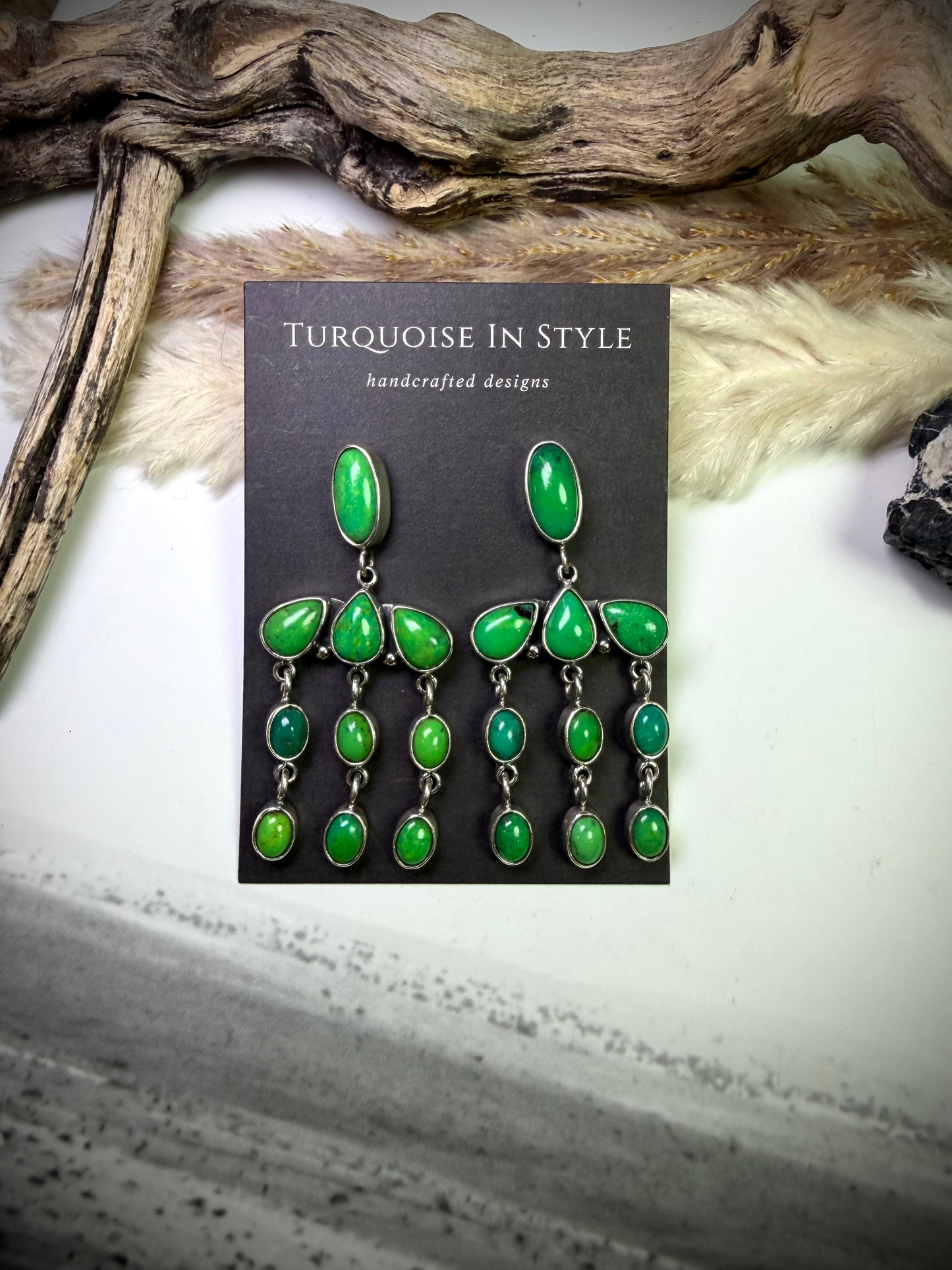 Federico Carico Lake Chandelier Earrings