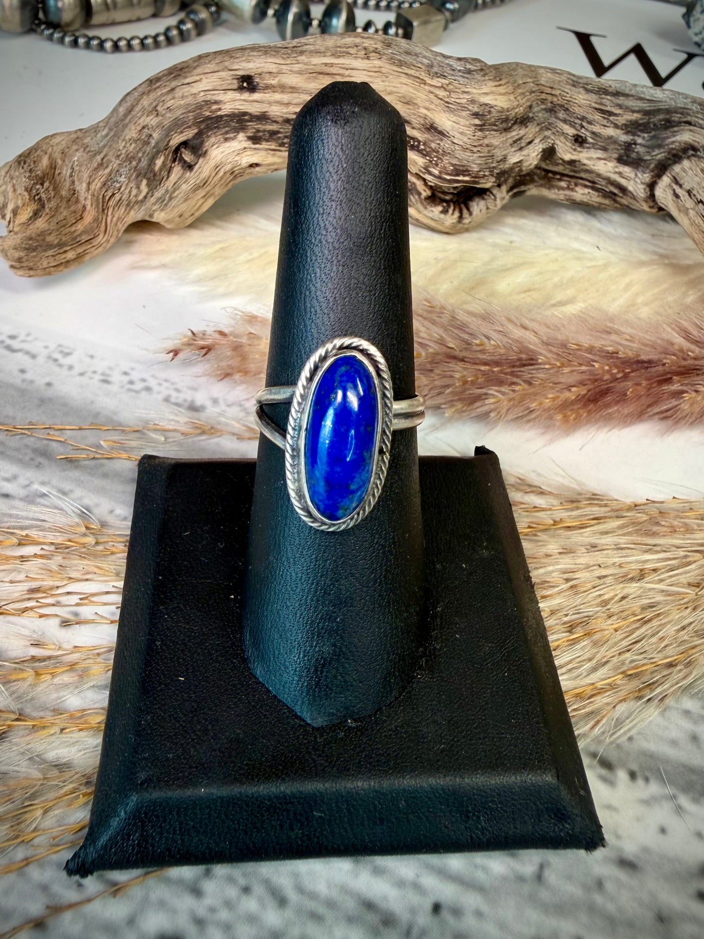 Adjustable Lapis Rings