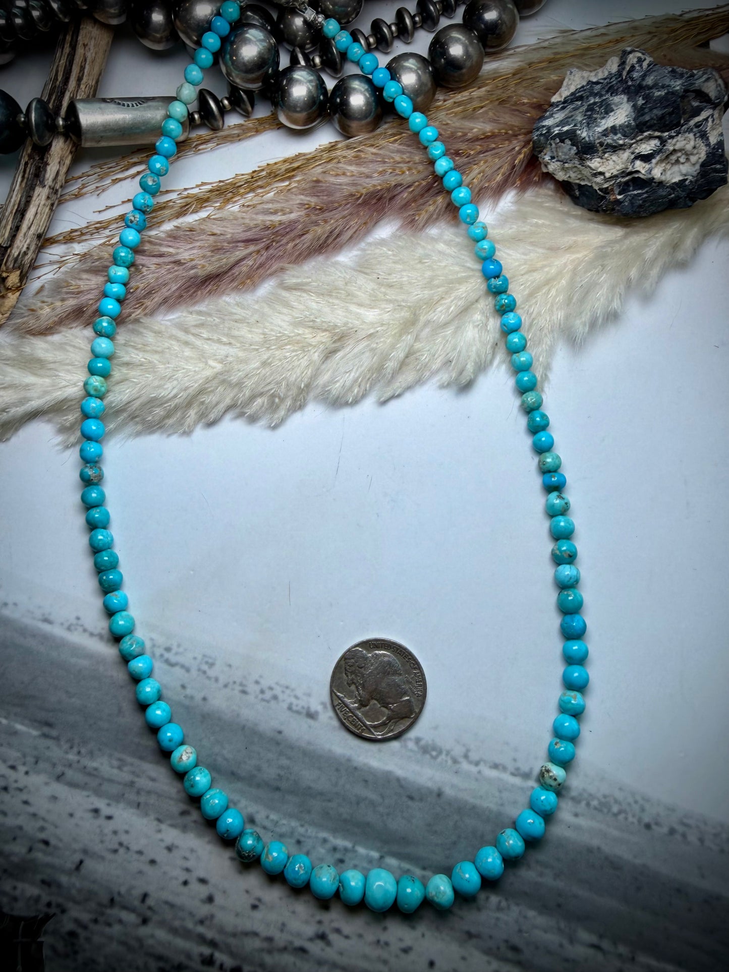 Whitewater Turquoise Graduate Beaded Necklace
