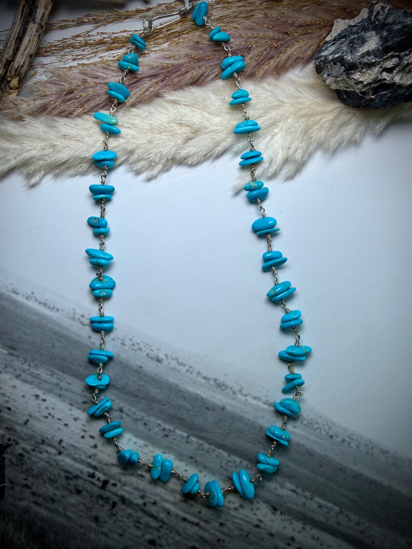 18" Rosary with Sleeping Beauty Necklace