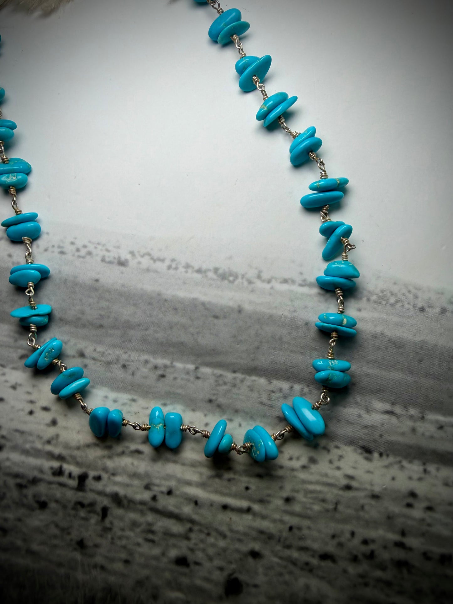 18" Rosary with Sleeping Beauty Necklace