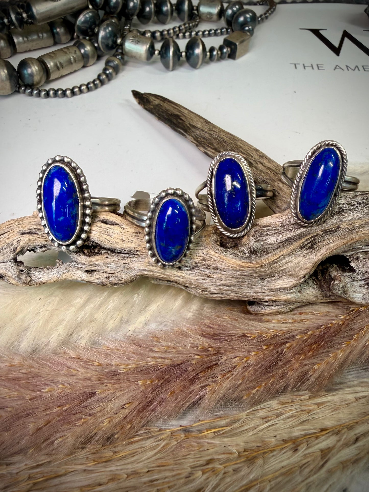 Adjustable Lapis Rings