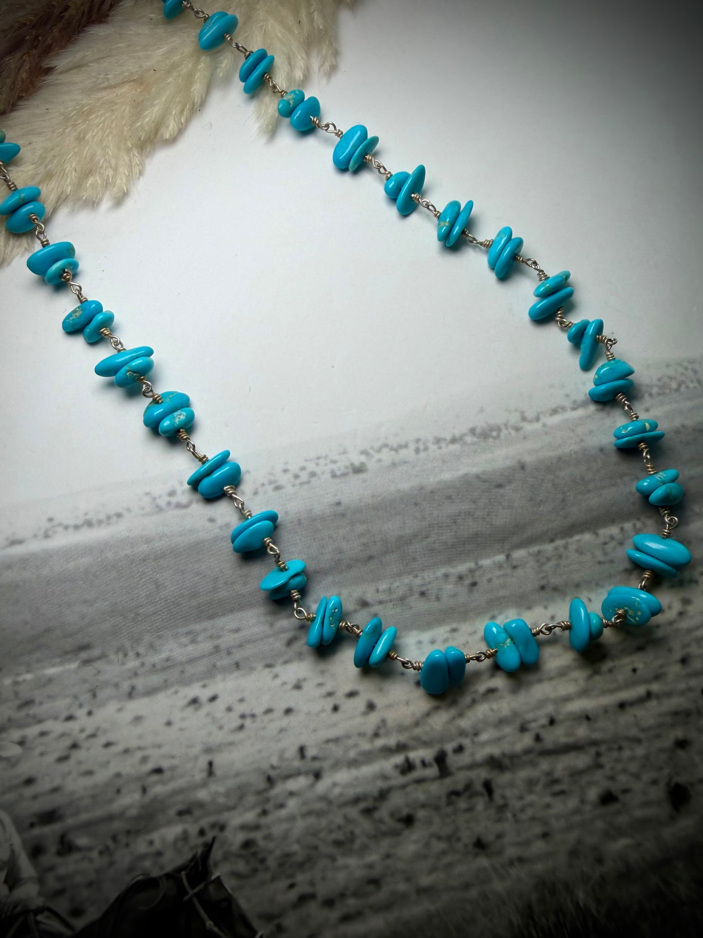18" Rosary with Sleeping Beauty Necklace
