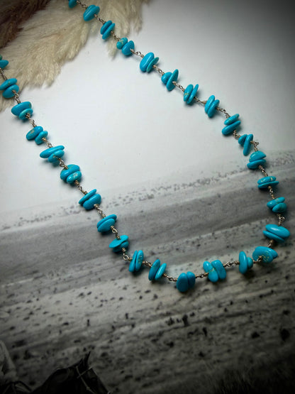 18" Rosary with Sleeping Beauty Necklace