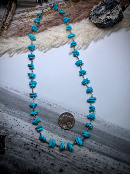 18" Rosary with Sleeping Beauty Necklace