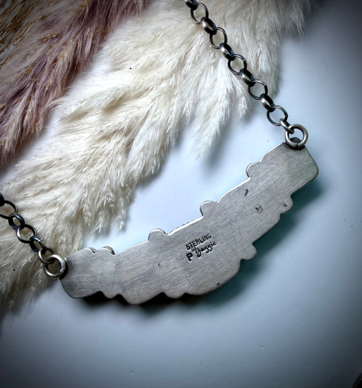 Large Kingman Five Stone Bar Necklace
