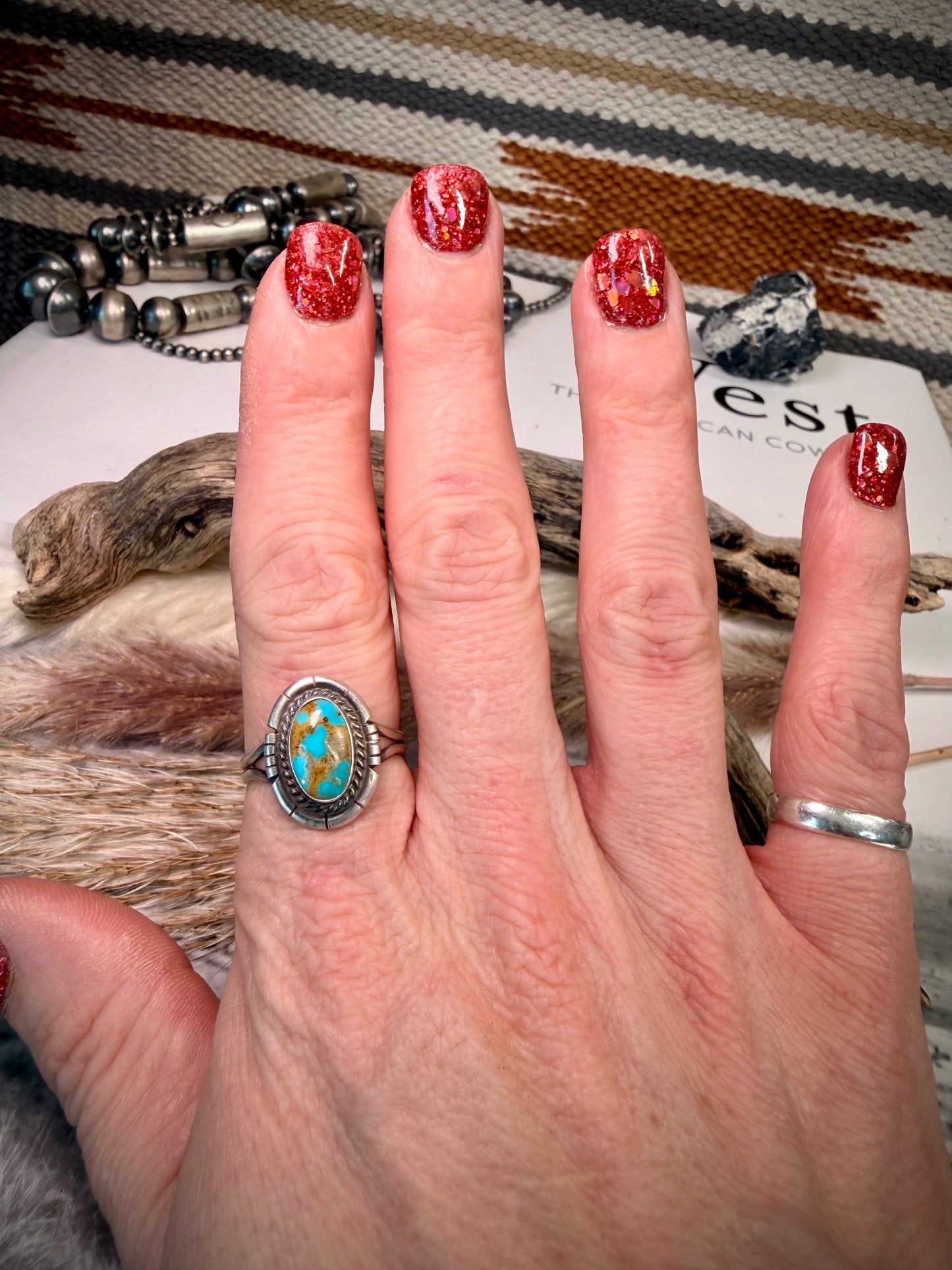 Size 10 Kingman Turquoise Ring