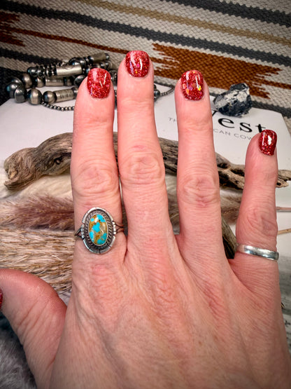 Size 10 Kingman Turquoise Ring