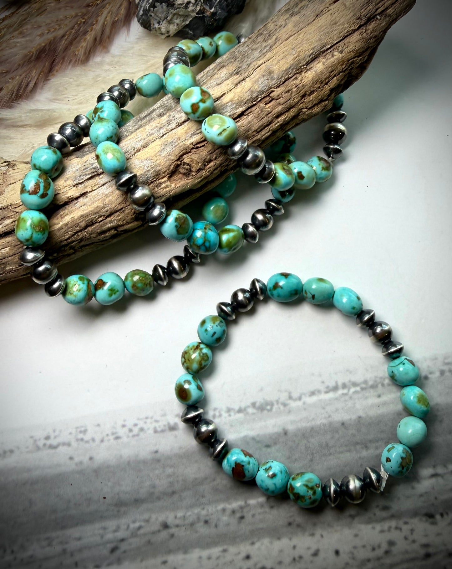 Sonoran Gold Stretch Bracelet- More pearls