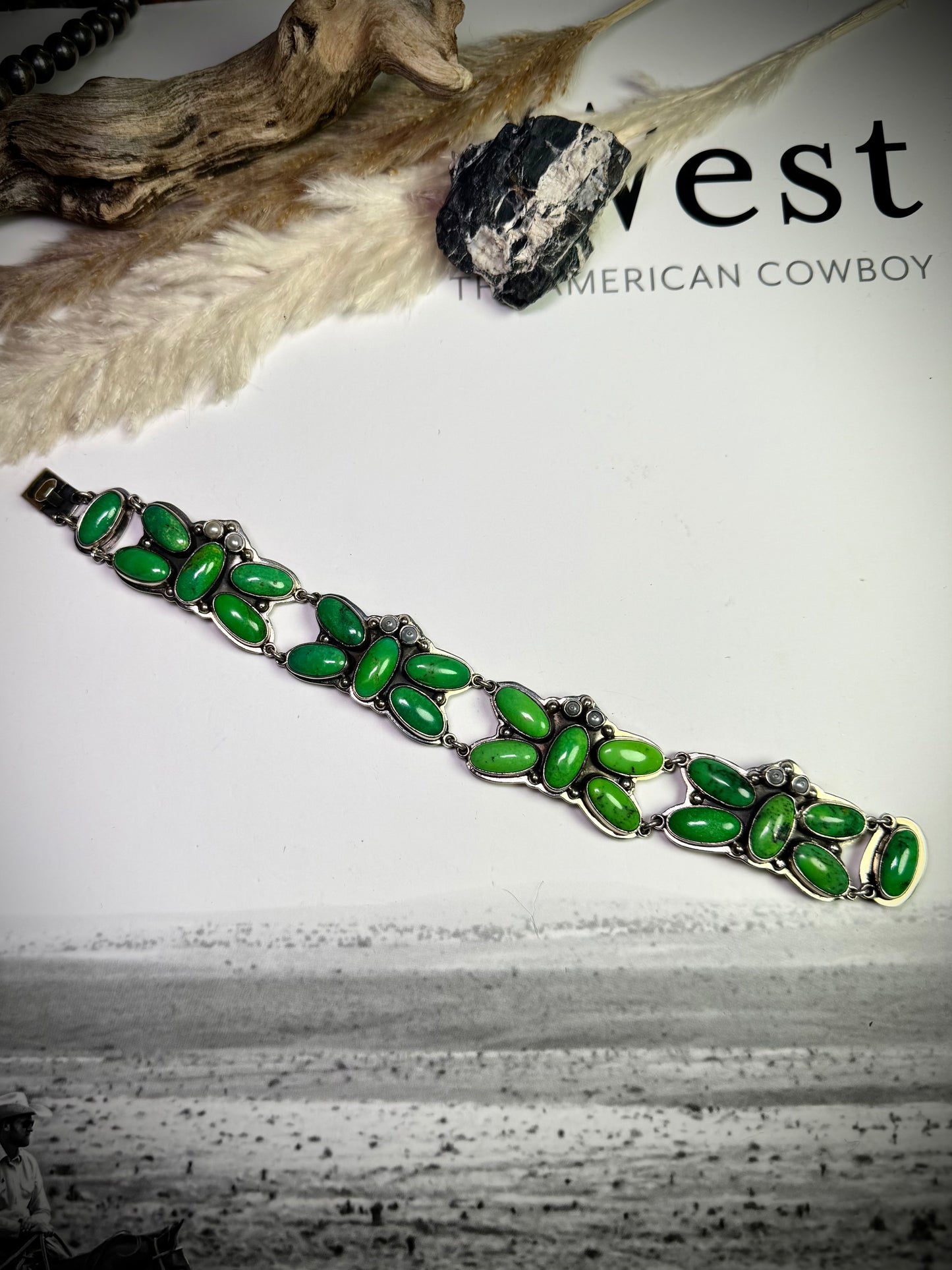 Federico Carico Lake & Freshwater Pearl Butterfly Bracelet