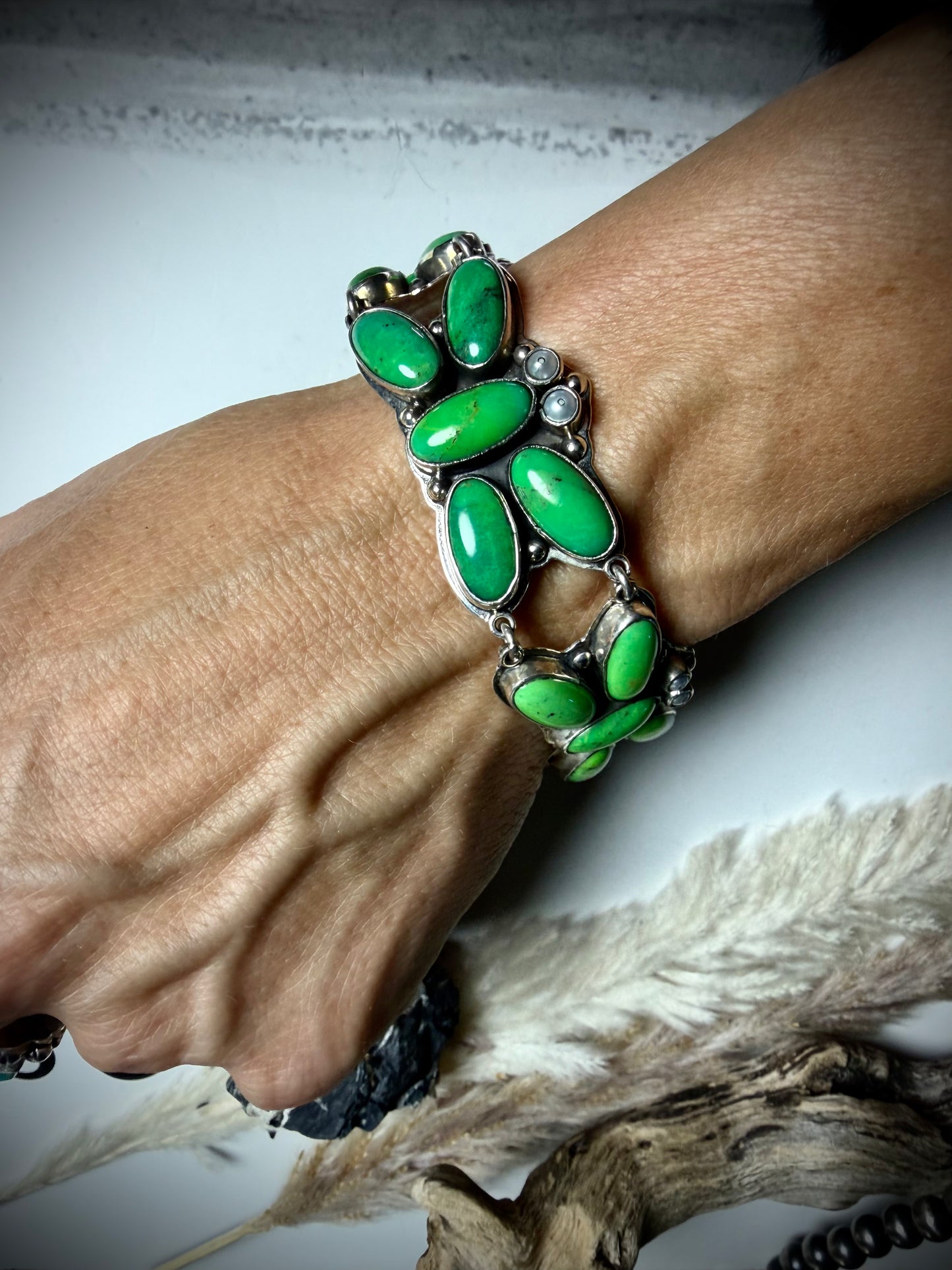 Federico Carico Lake & Freshwater Pearl Butterfly Bracelet