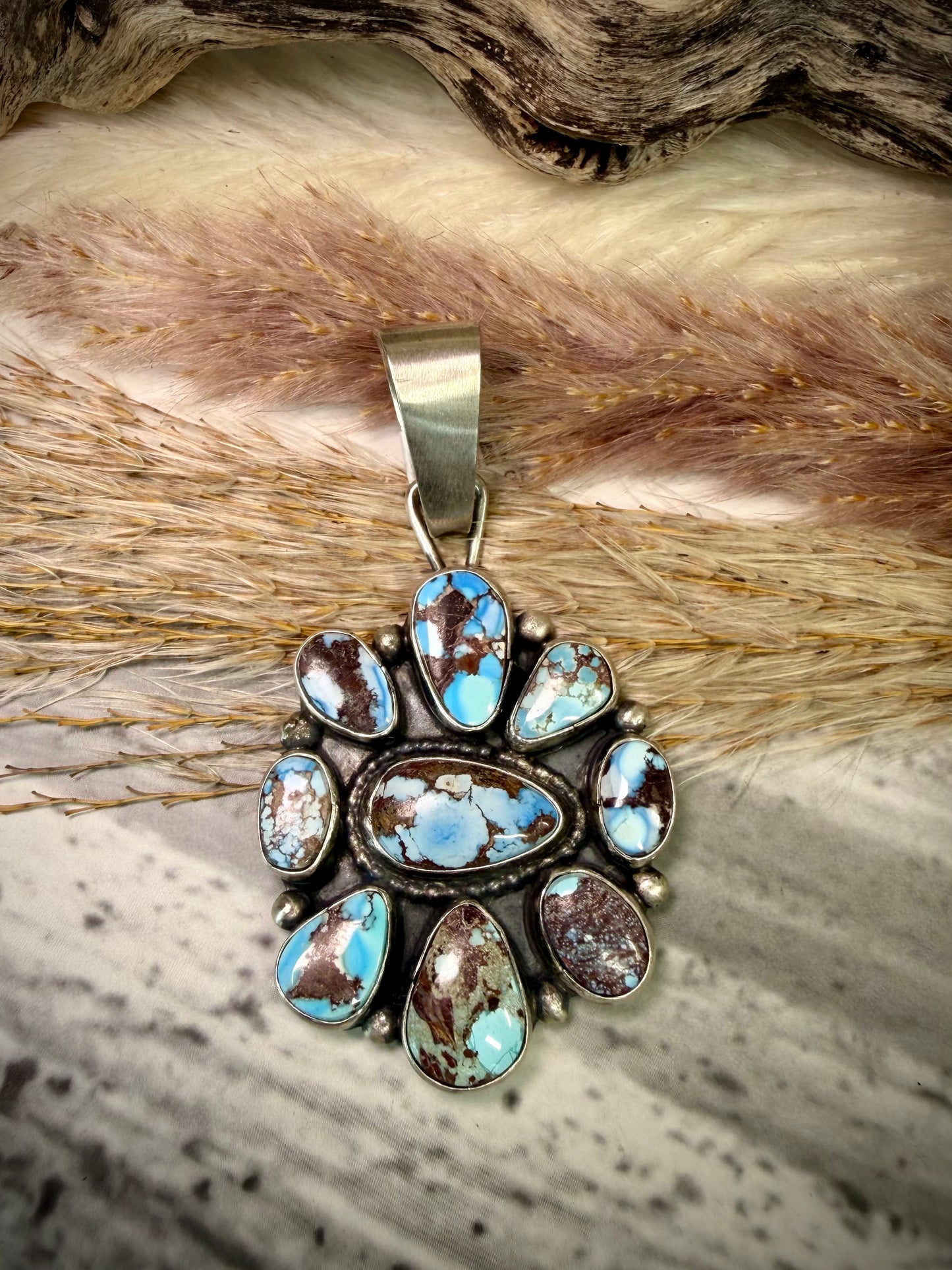 Travis J Golden Hills Cluster Pendant