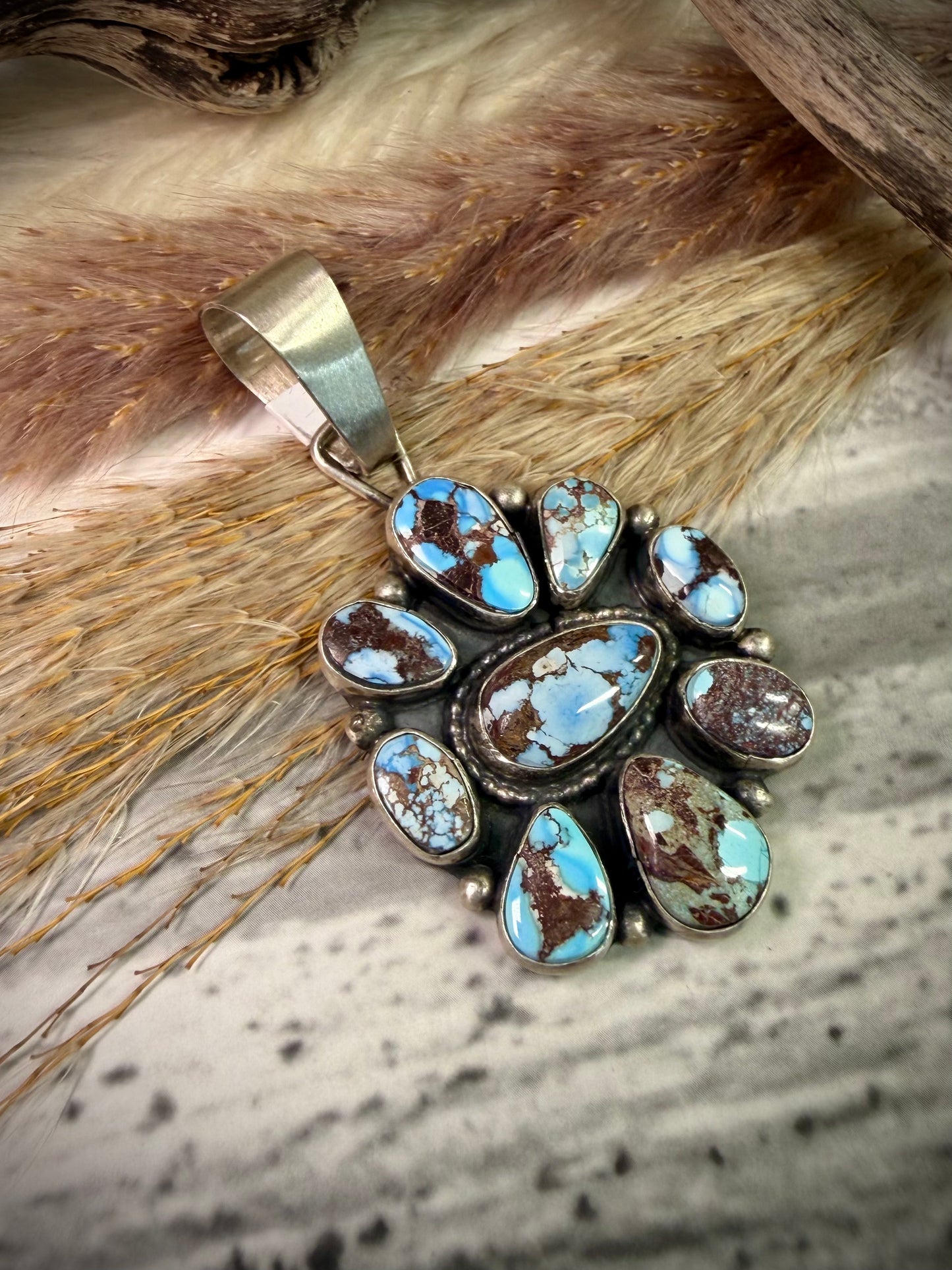 Travis J Golden Hills Cluster Pendant