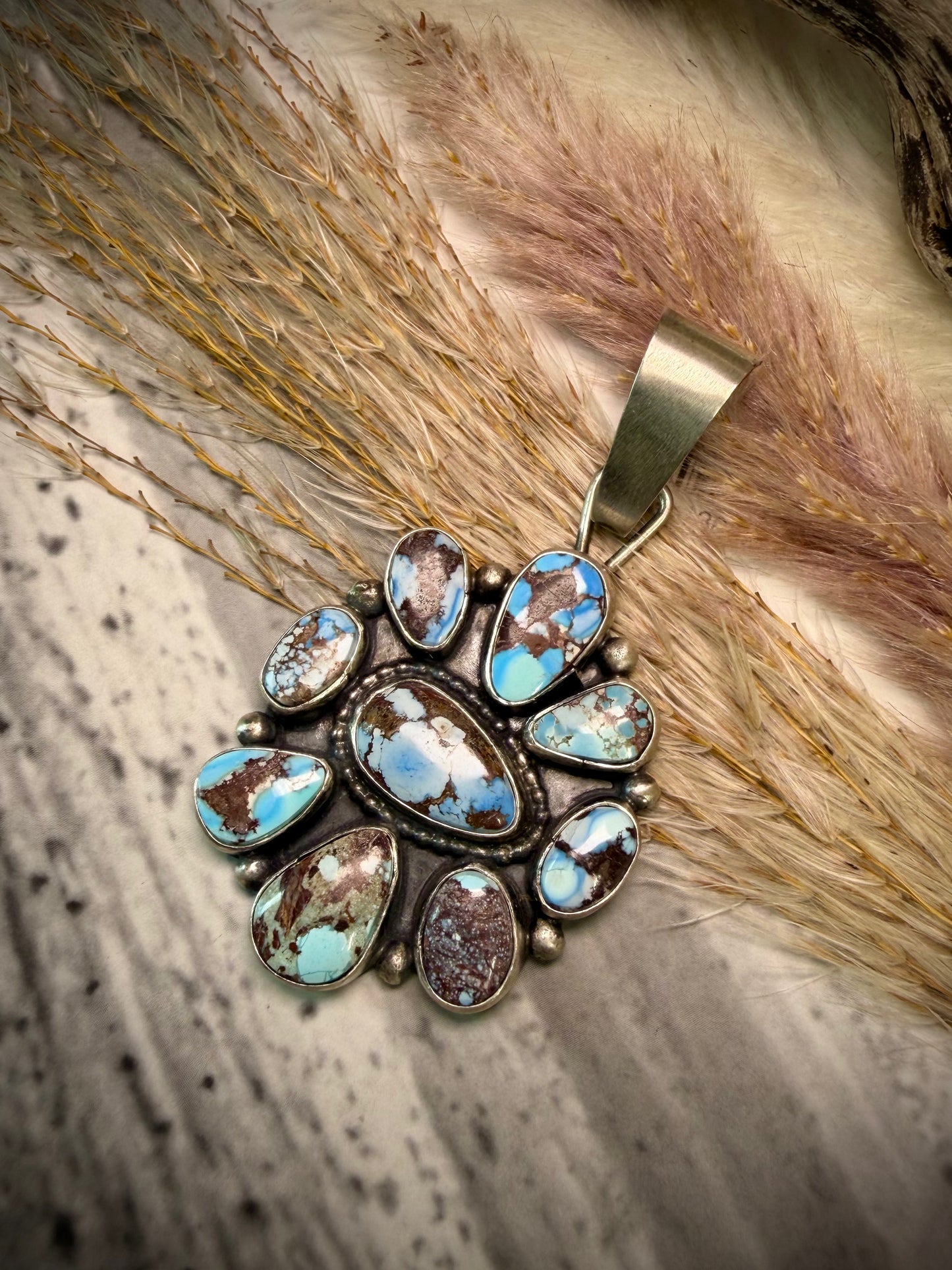 Travis J Golden Hills Cluster Pendant