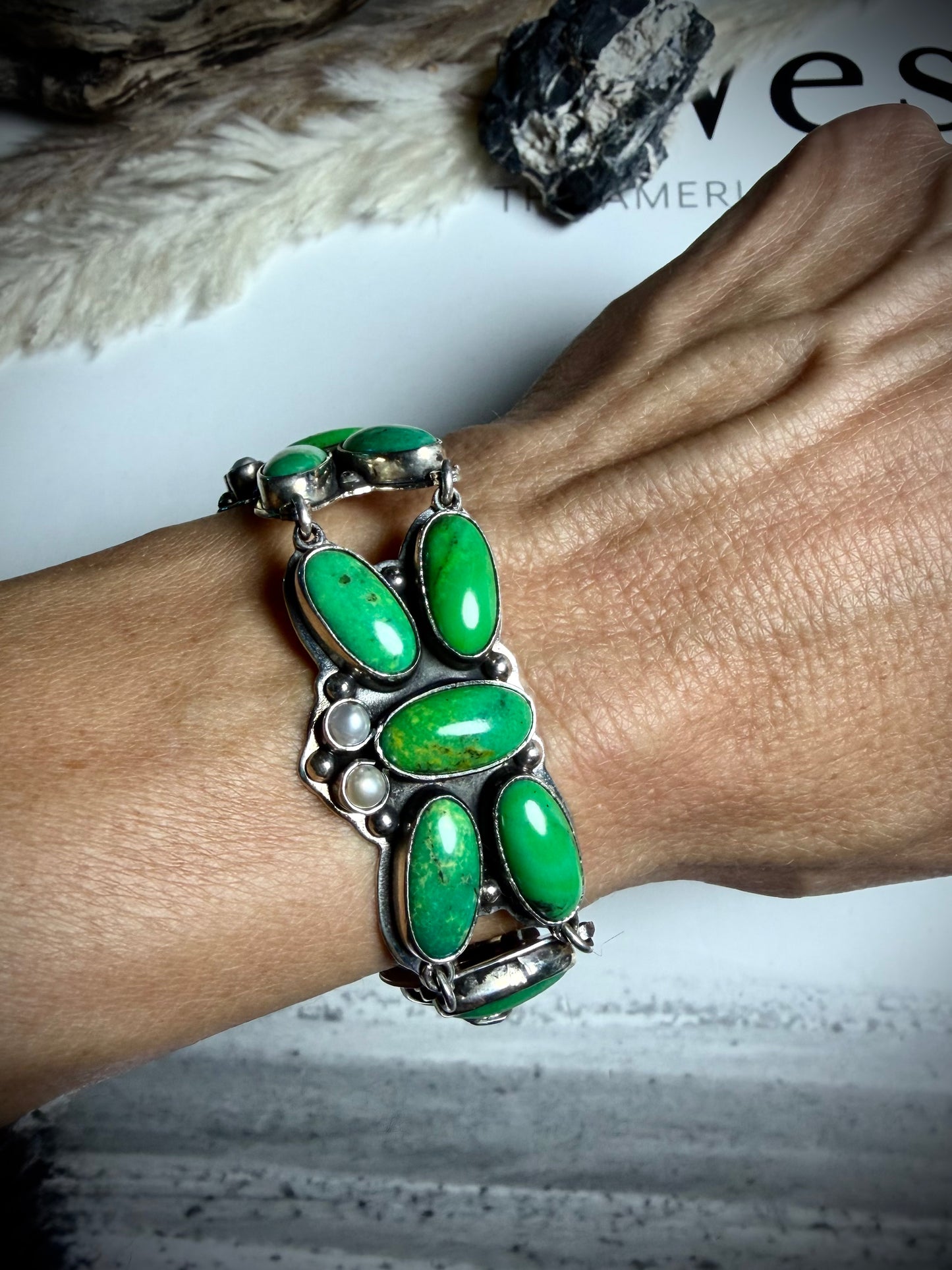 Federico Carico Lake & Freshwater Pearl Butterfly Bracelet