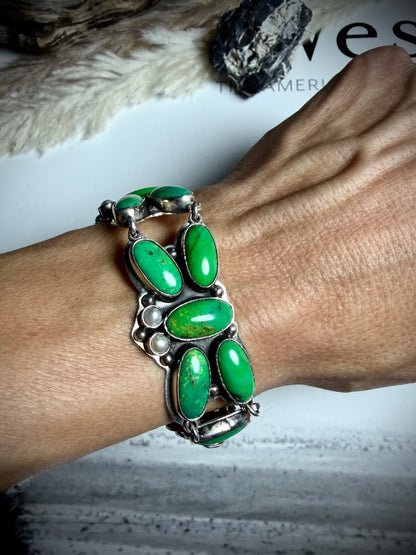 Federico Carico Lake & Freshwater Pearl Butterfly Bracelet