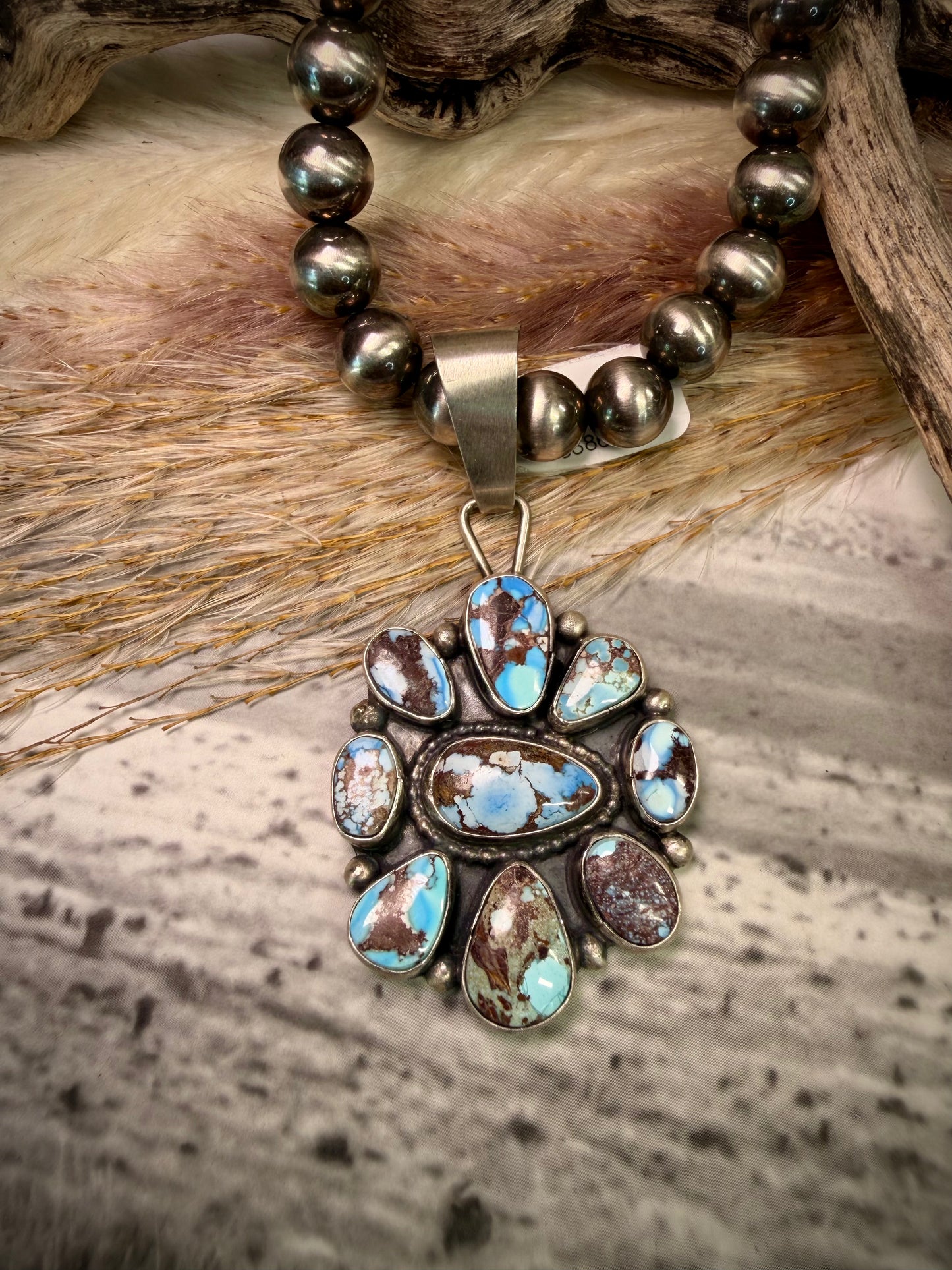 Travis J Golden Hills Cluster Pendant