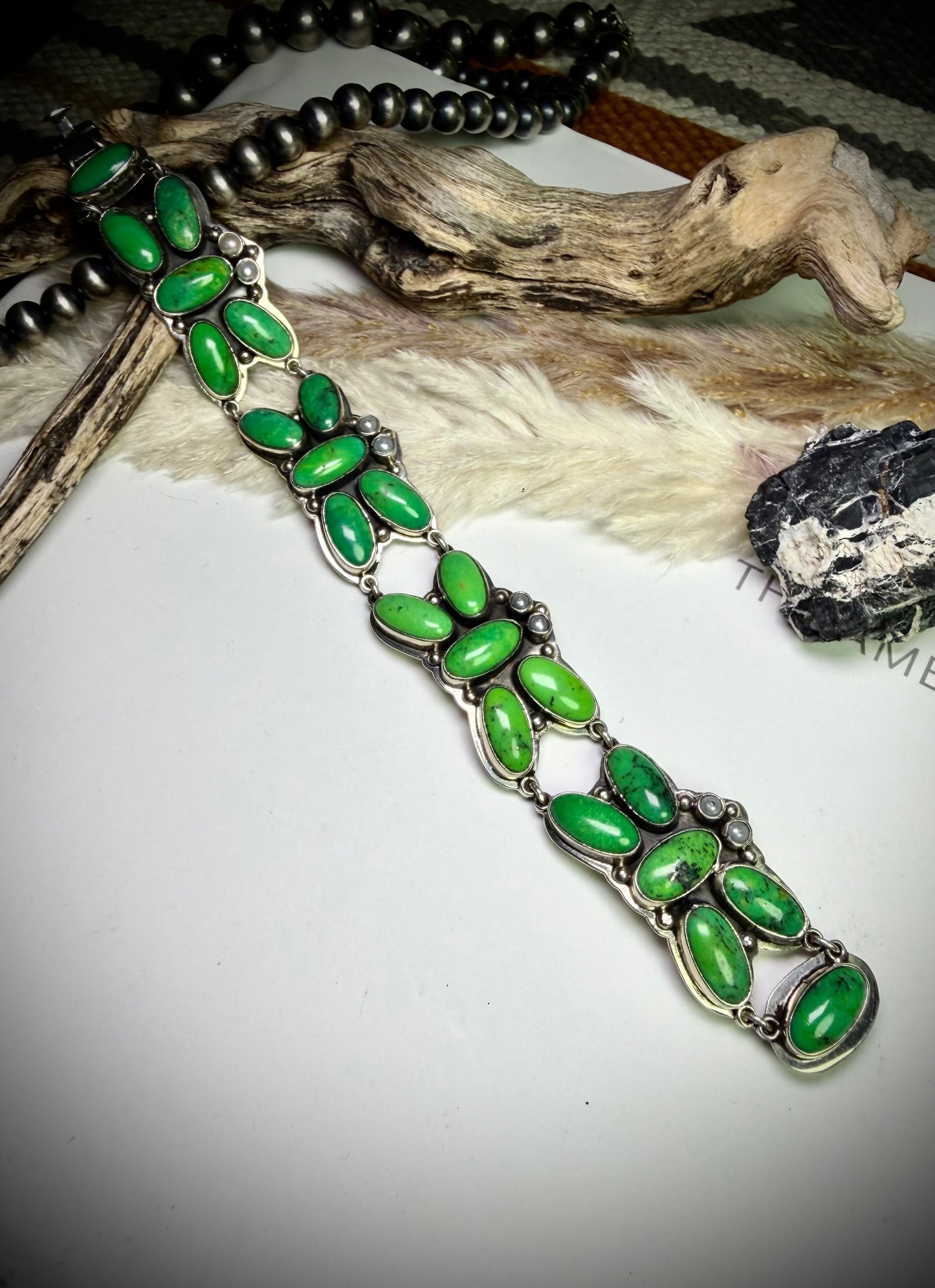Federico Carico Lake & Freshwater Pearl Butterfly Bracelet