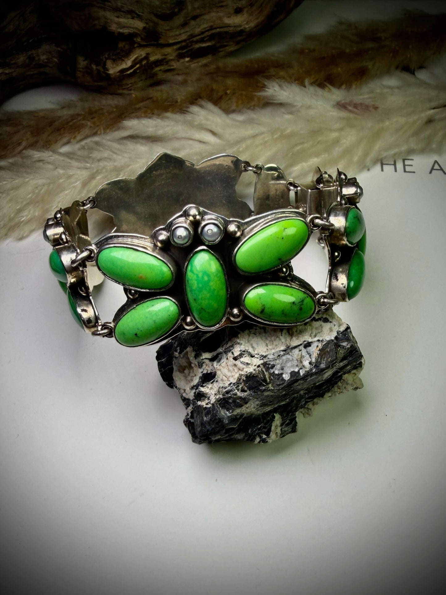 Federico Carico Lake & Freshwater Pearl Butterfly Bracelet