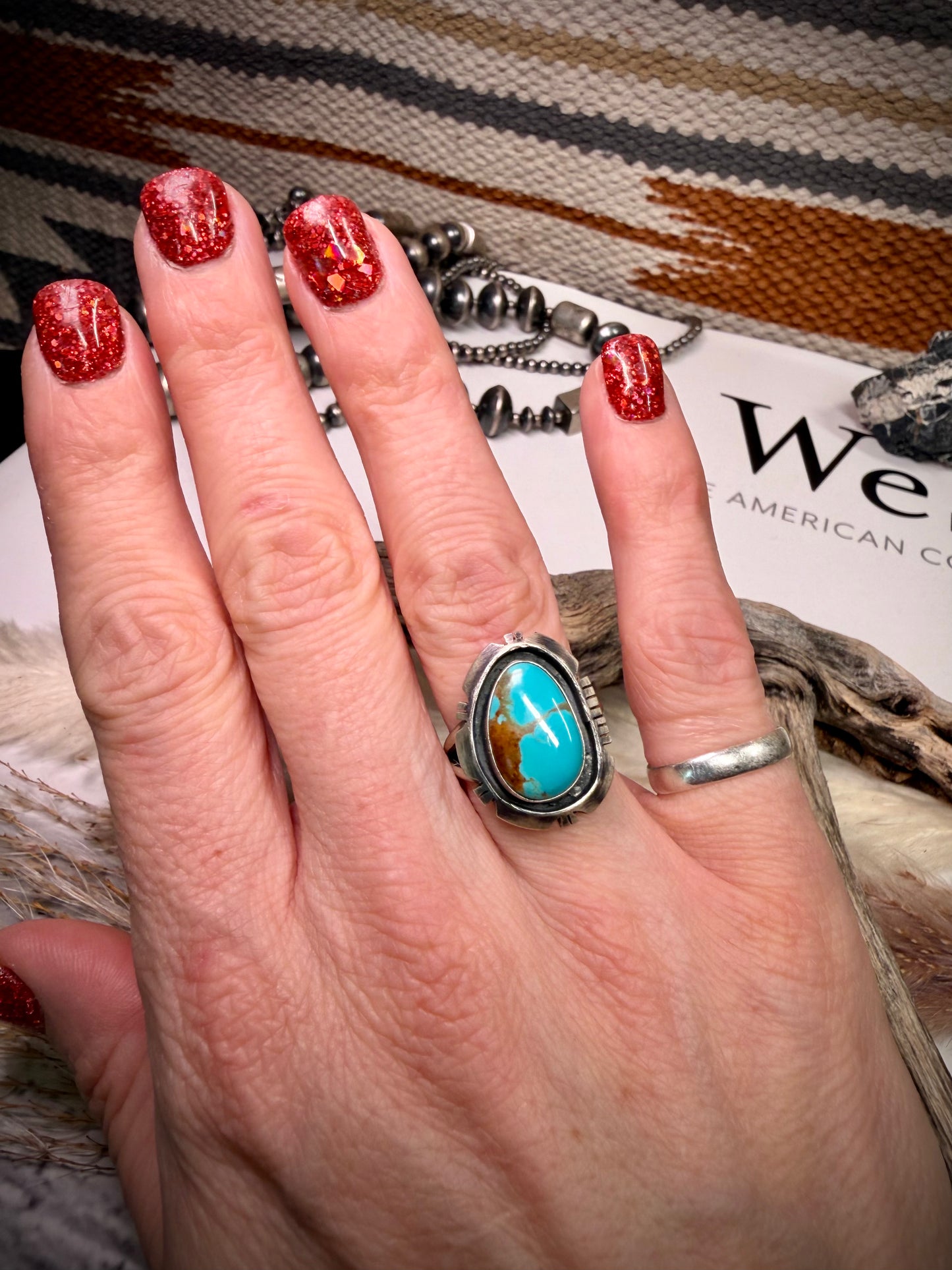 Size 7.5 Mine 8 Ring