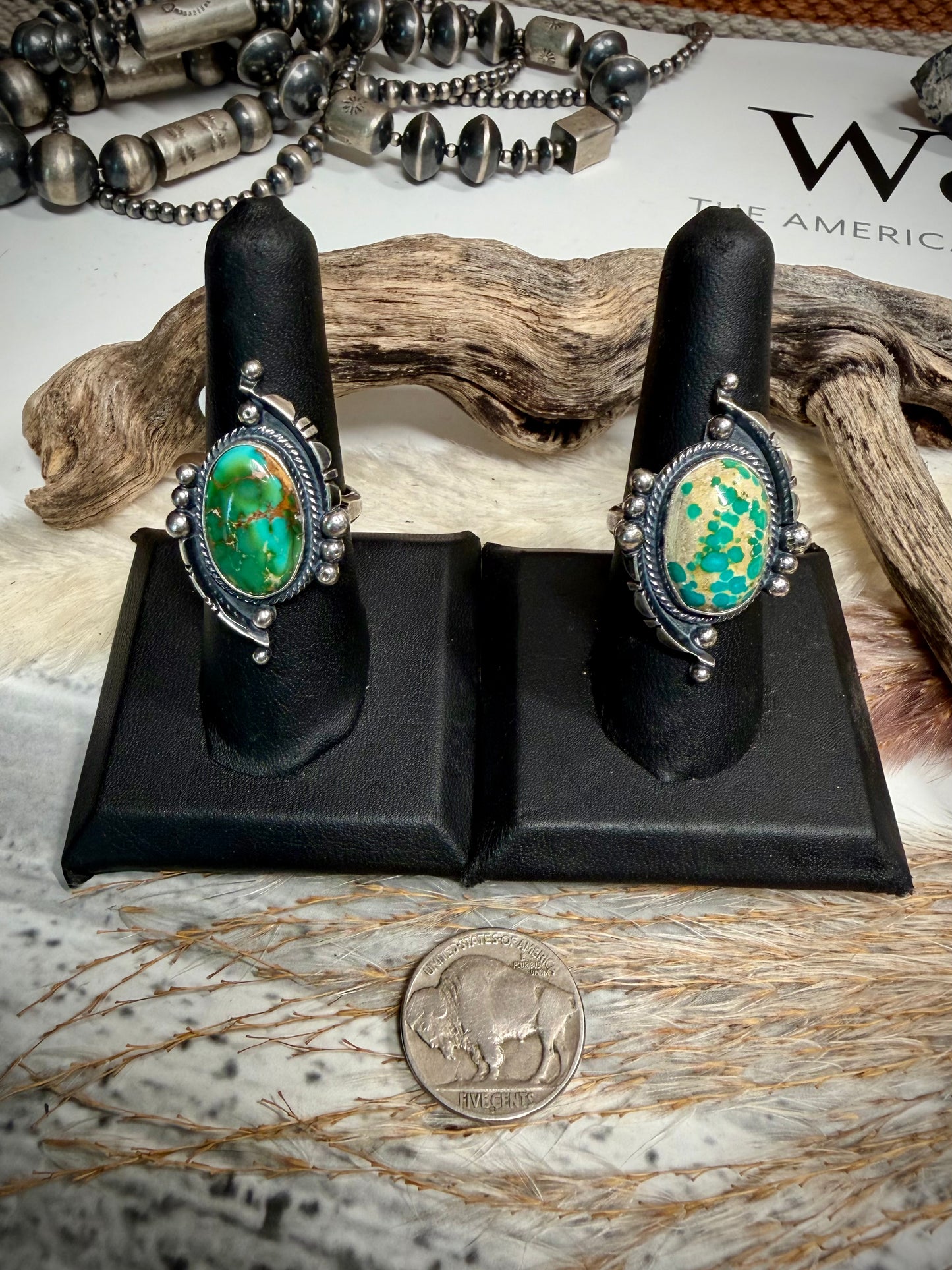 Maritta Benally Sonoran Gold Rings- Size 8