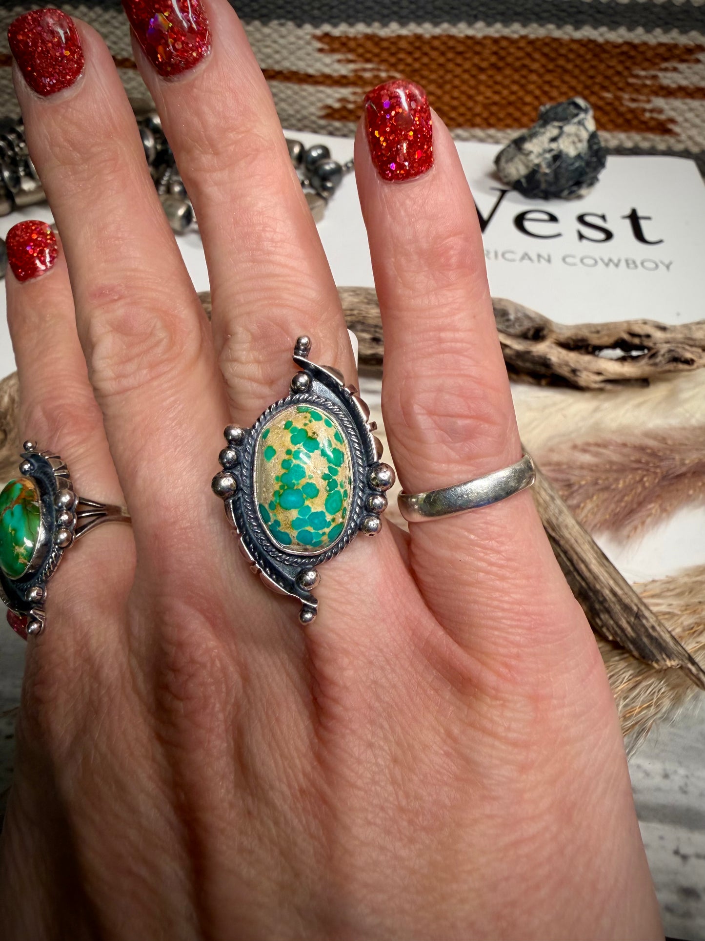 Maritta Benally Sonoran Gold Rings- Size 8