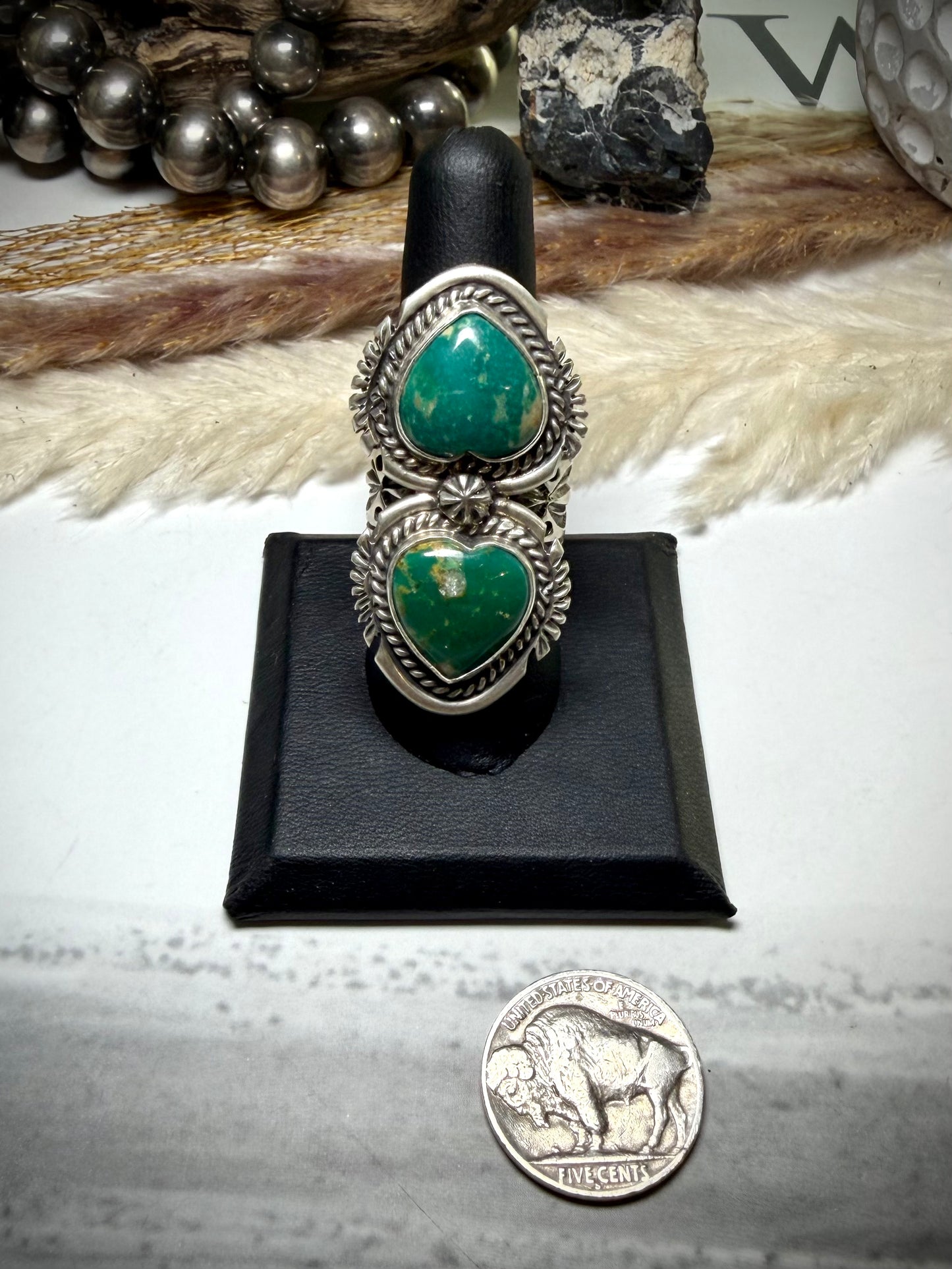 Royston Double Heart Ring