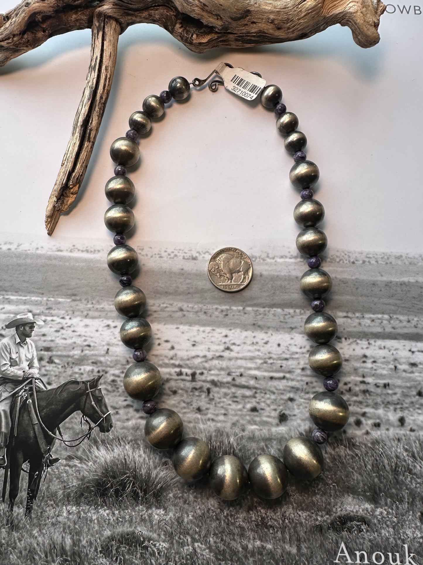 Handmade Pearls with Charoite