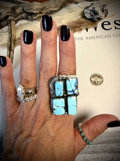 Golden Hills Ring by Lyle Piaso- Adjustable