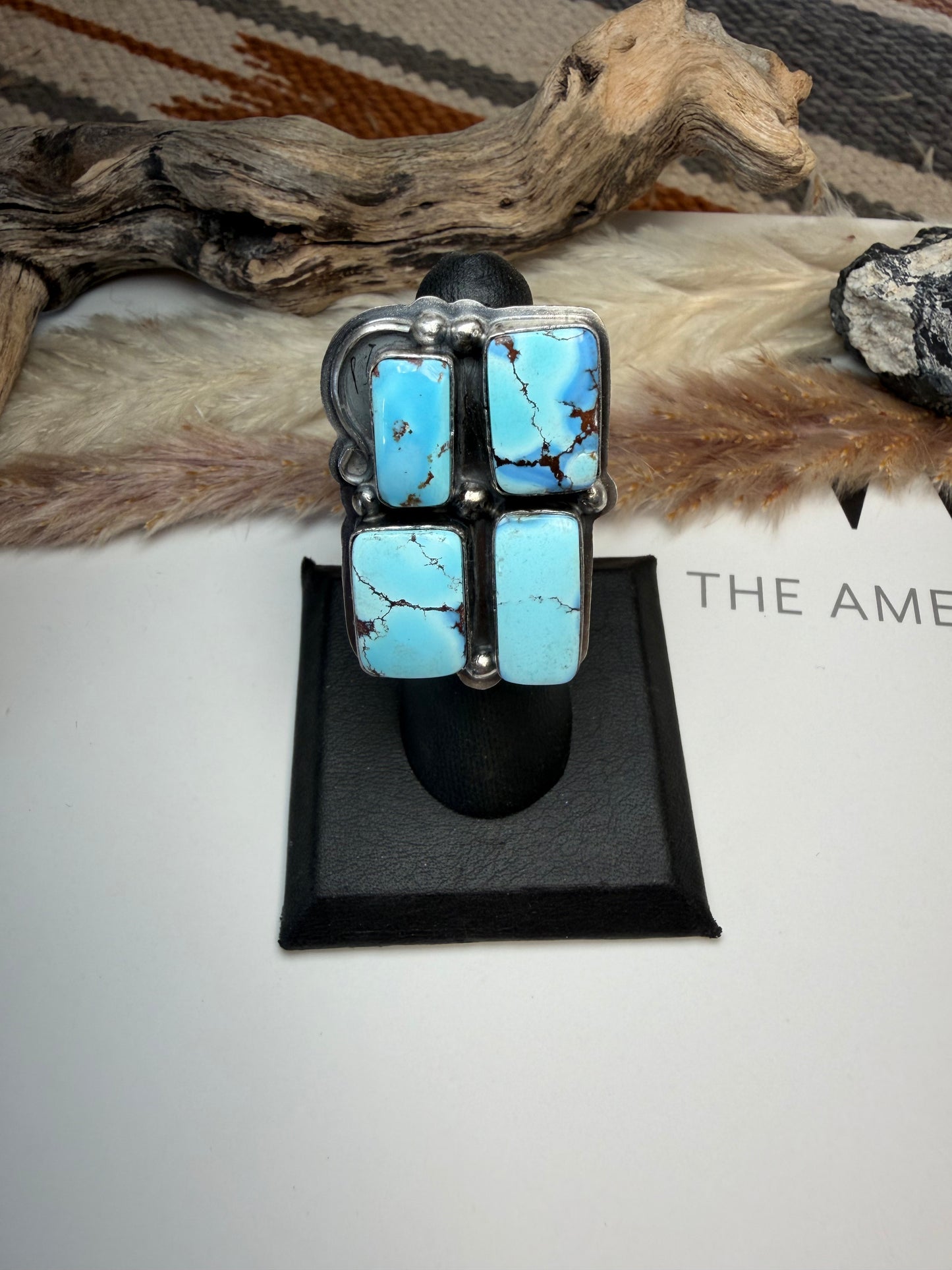 Golden Hills Ring by Lyle Piaso- Adjustable