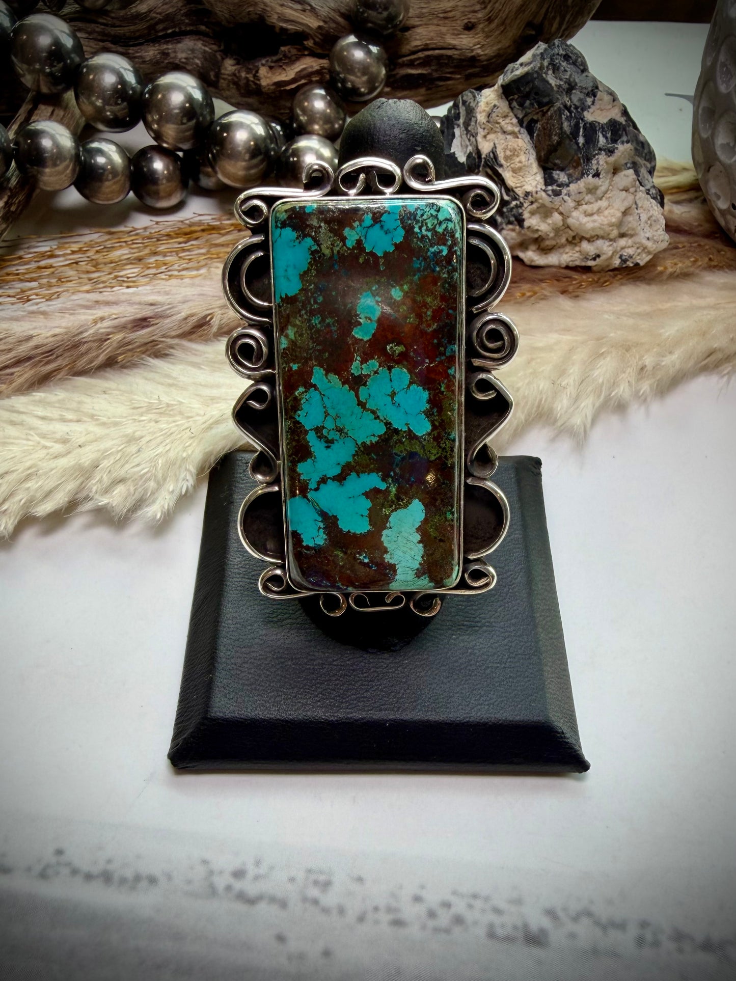 Chimney Butte Rectangle Mine #8 Ring (Size 8)